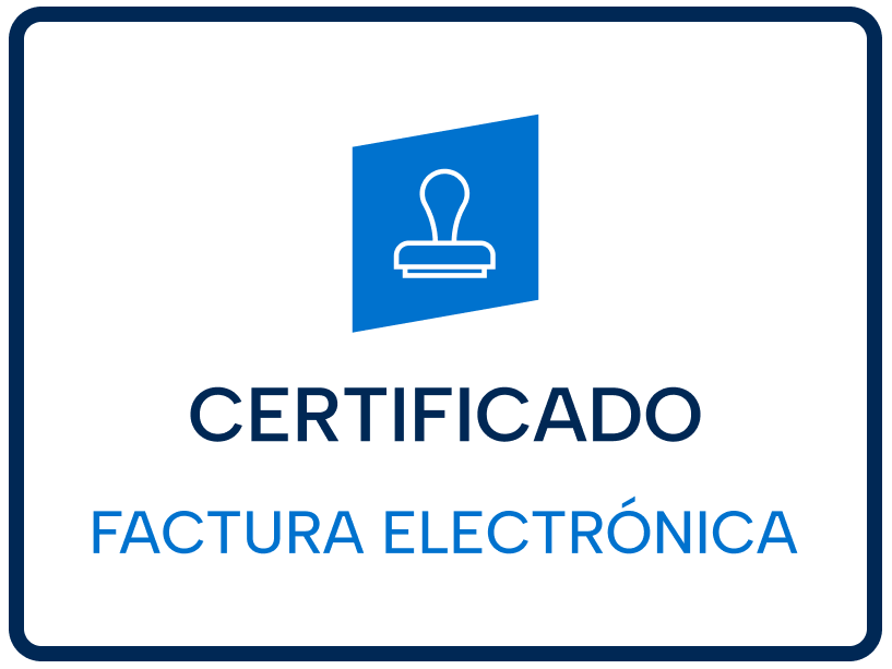 Certificado de factura electrónica
