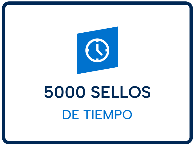 Bolsa de 5000 Sellos de Tiempo
